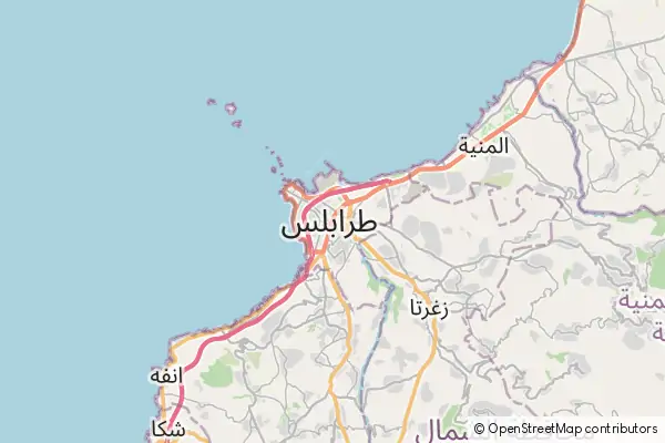Mapa Trípoli