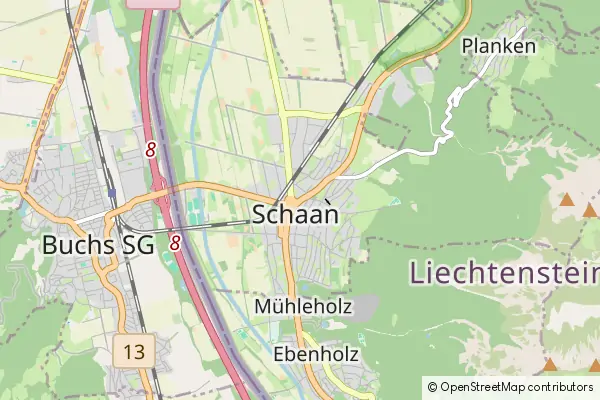 Mapa Schaan
