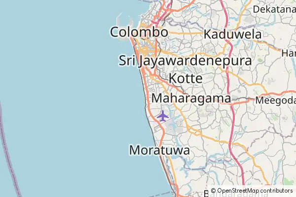Mapa Dehiwala-Mount Lavinia
