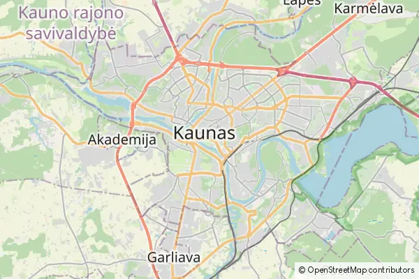 Mapa Kaunas