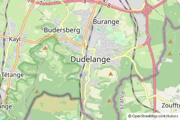 Mapa Dudelange