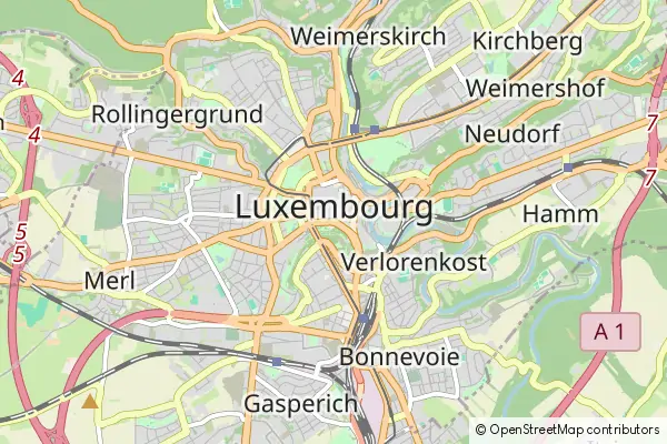 Mapa Luxemburgo