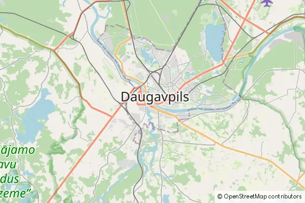 Mapa Daugavpils