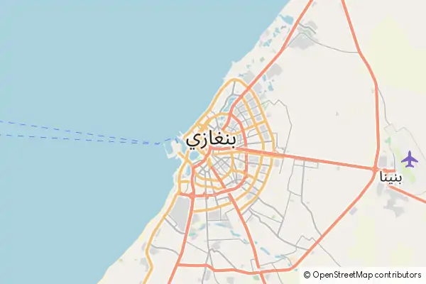 Mapa Bengasi
