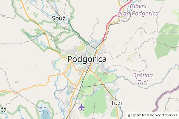 Mapa Podgorica