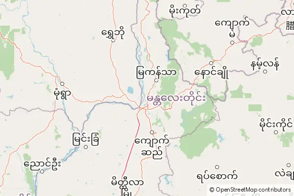 Mapa Mandalay