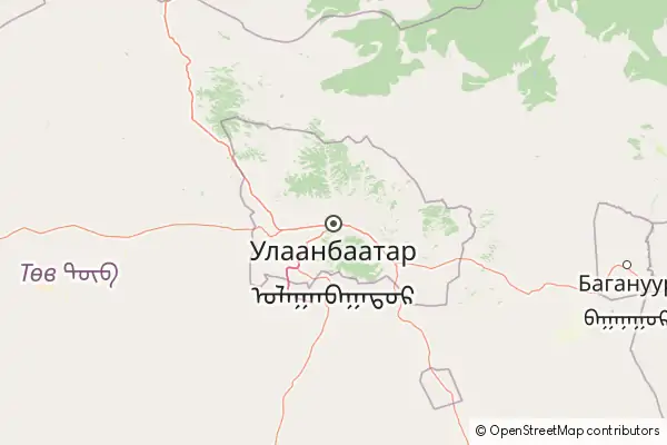Mapa Ulán Bator