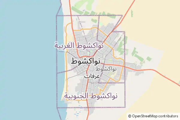 Mapa Nuakchot