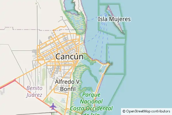 Mapa Cancún