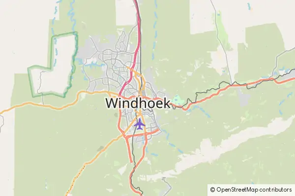 Mapa Windhoek