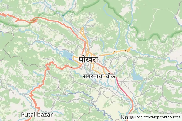 Mapa Pokhara