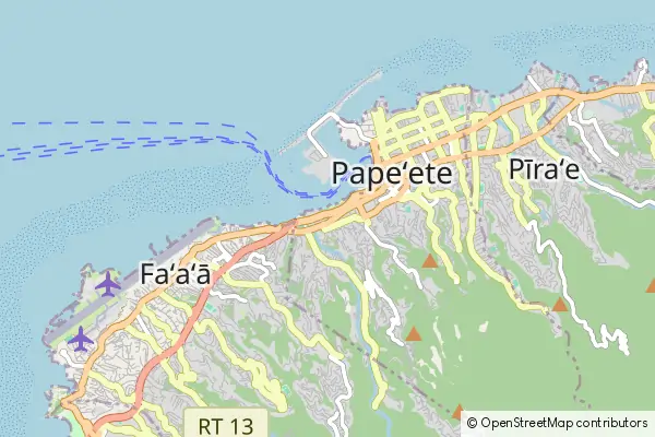 Mapa Papeete