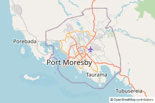 Mapa Puerto Moresby