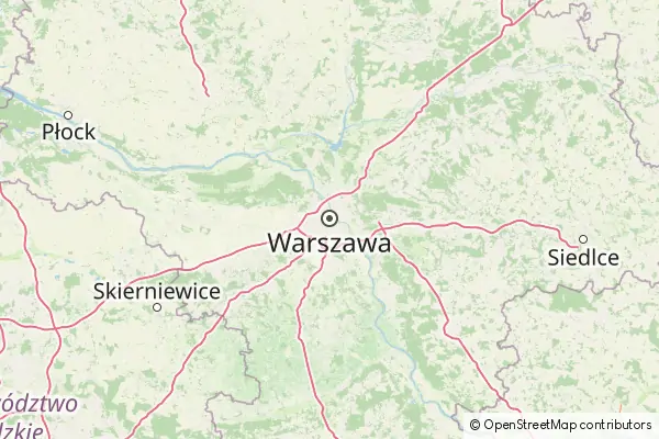 Mapa Varsovia