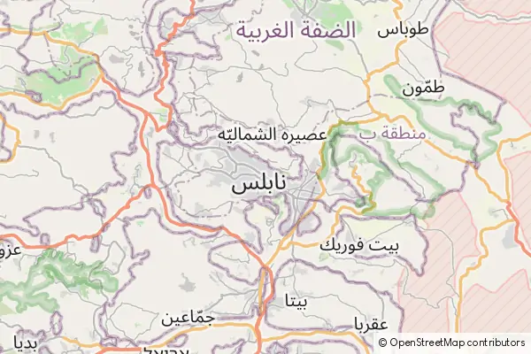Mapa Nablus