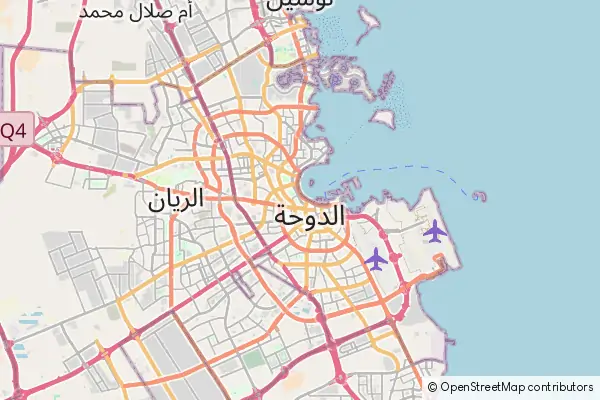 Mapa Doha
