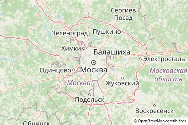 Mapa Moscú