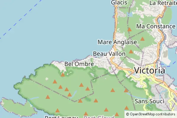 Mapa Bel Ombre