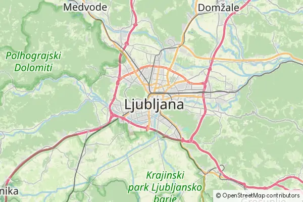Mapa Liubliana
