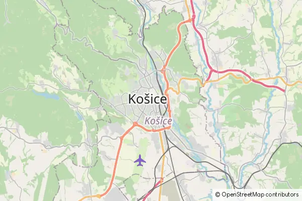 Mapa Košice