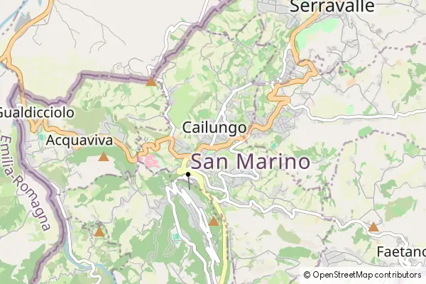 Mapa Borgo Maggiore