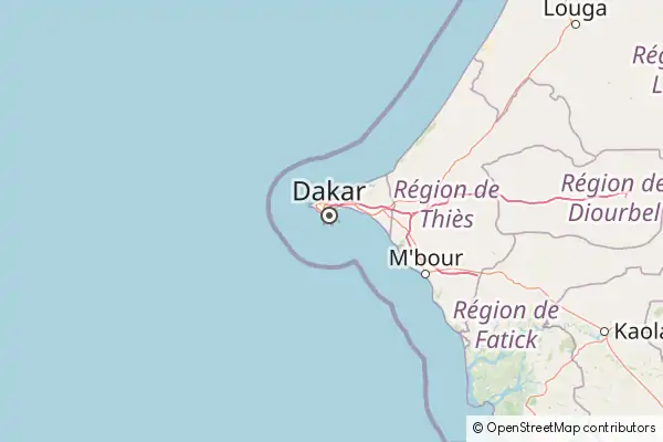 Mapa Dakar
