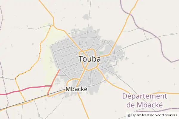 Mapa Touba