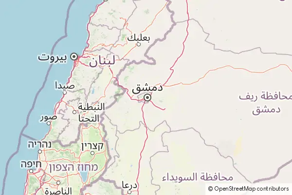 Mapa Damasco