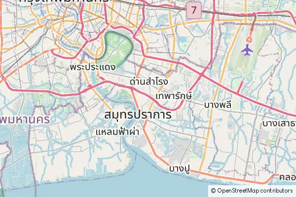 Mapa Samut Prakan
