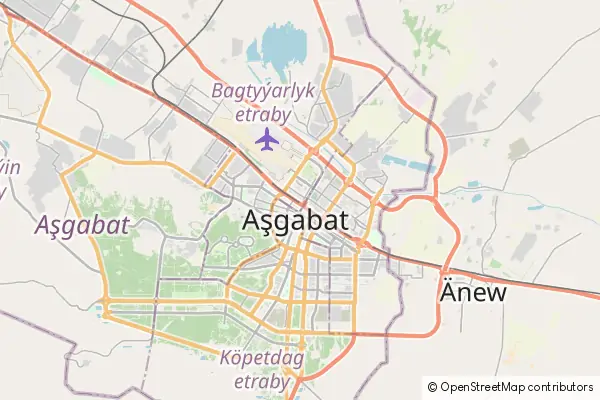 Mapa Asjabad