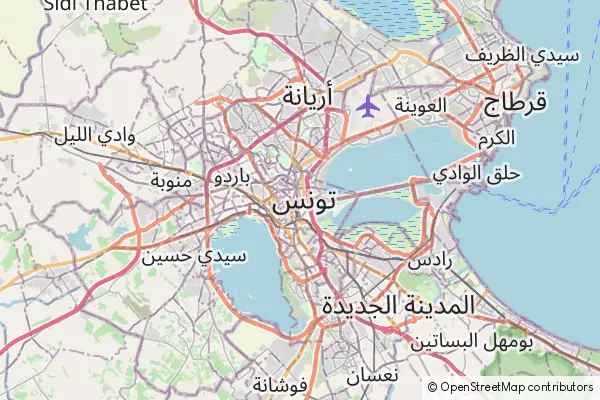 Mapa Túnez