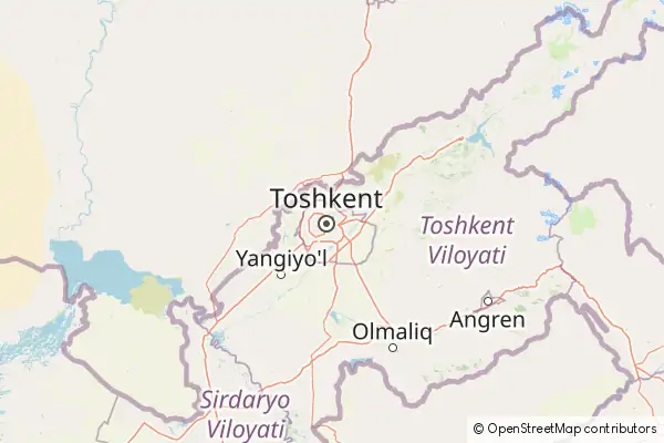 Mapa Taskent