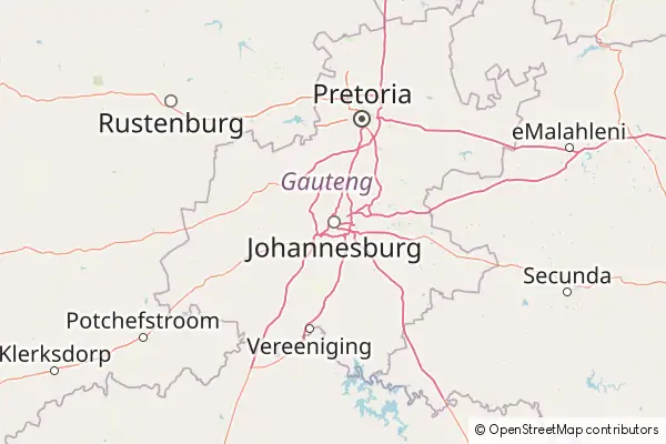 Mapa Johannesburgo