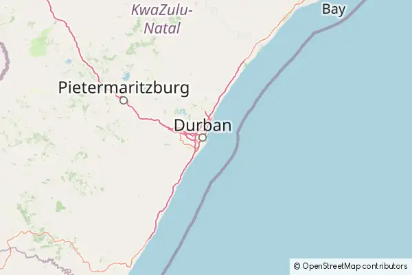 Mapa Durban