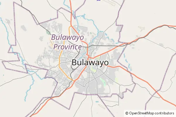 Mapa Bulawayo